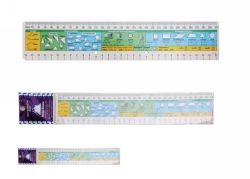 SP - RULER MATHOMAT 60X310MM FLEXIBLE MATHEMATICS 30CM MULTI