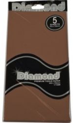 SP- TISSUE PAPER DIAMOND 500X750MM 17GSM CHOCOLATE BROWN 5 SHTS