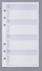 DAYPLANNER REFILL DEBDEN TEL/ADDRESS PR2002