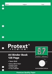 SP- BINDER BOOK PROTEXT PREMIUM A4 5MM GRID PP COVER 128PG