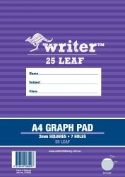 SP- GRAPH PAD WRITER A4 2MM 25 SHT