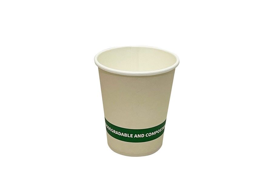 PAPER CUP WRITER 8OZ BREAKROOM ECO SINGLE WALL WHITE BX1000