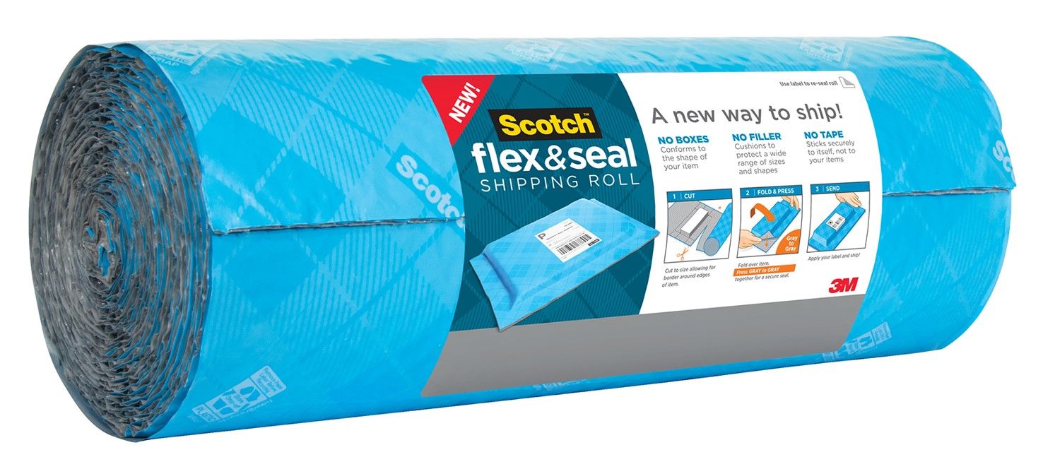 SHIPPING ROLL SCOTCH 38CM X 60.9M FLEX & SEAL FS-15200