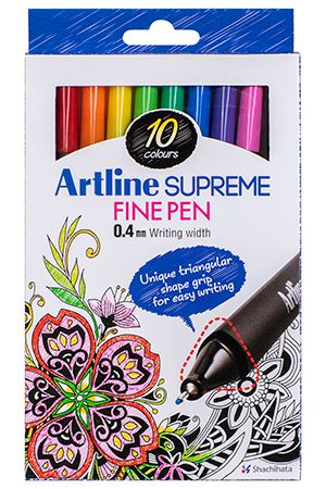 SP- PEN ARTLINE SUPREME FINELINER ASST PK10