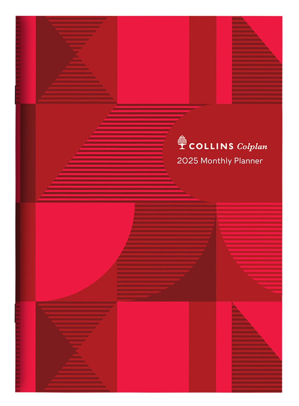 PLANNER DIARY 2025 COLLINS A4 51.C15 GEO RED
