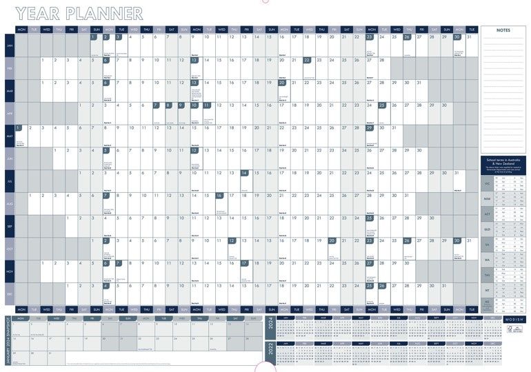 WALL PLANNER GNS BASIC 2025 870X610MM YTV