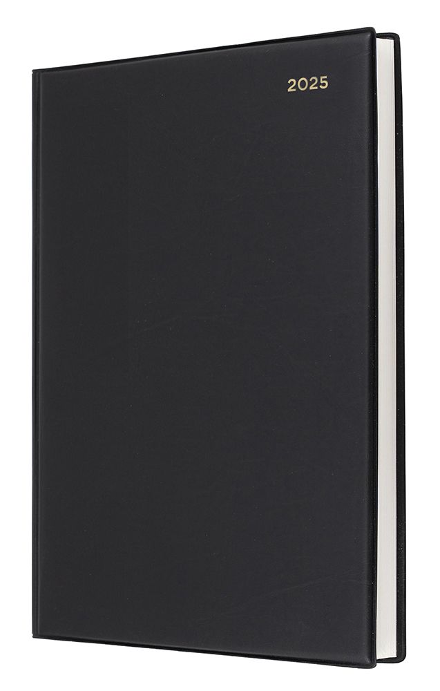 DIARY 2025 COLLINS BELMONT A4 147.V99 PVC 1DTP BLACK