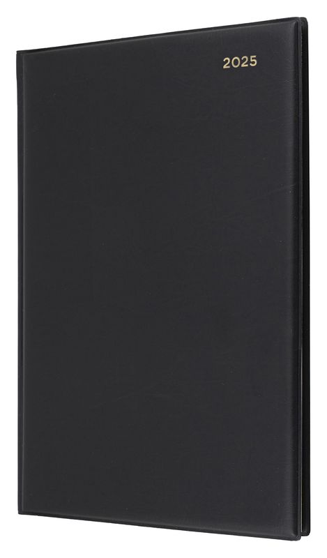DIARY 2025 COLLINS BELMONT A4 247.V99 PVC 2DTP BLACK