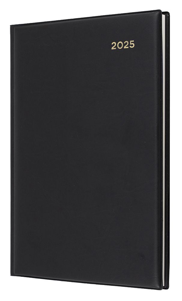 DIARY 2025 COLLINS BELMONT A5 287.V99 PVC 2DTP BLACK