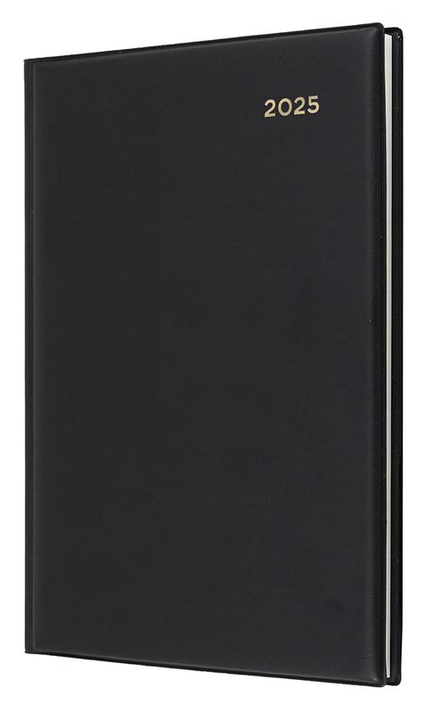 DIARY 2025 COLLINS BELMONT A5 287.V99 PVC 2DTP BLACK
