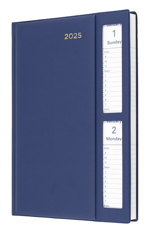DIARY 2025 COLLINS BELMONT A5 287W.V59 PVC 2DTP WINDOW FACE NAVY