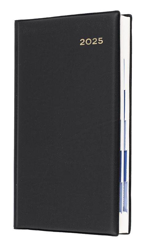 DIARY 2025 COLLINS BELMONT OCTAVO 183X106MM 61PA.V99 PVC 1DTP BLACK