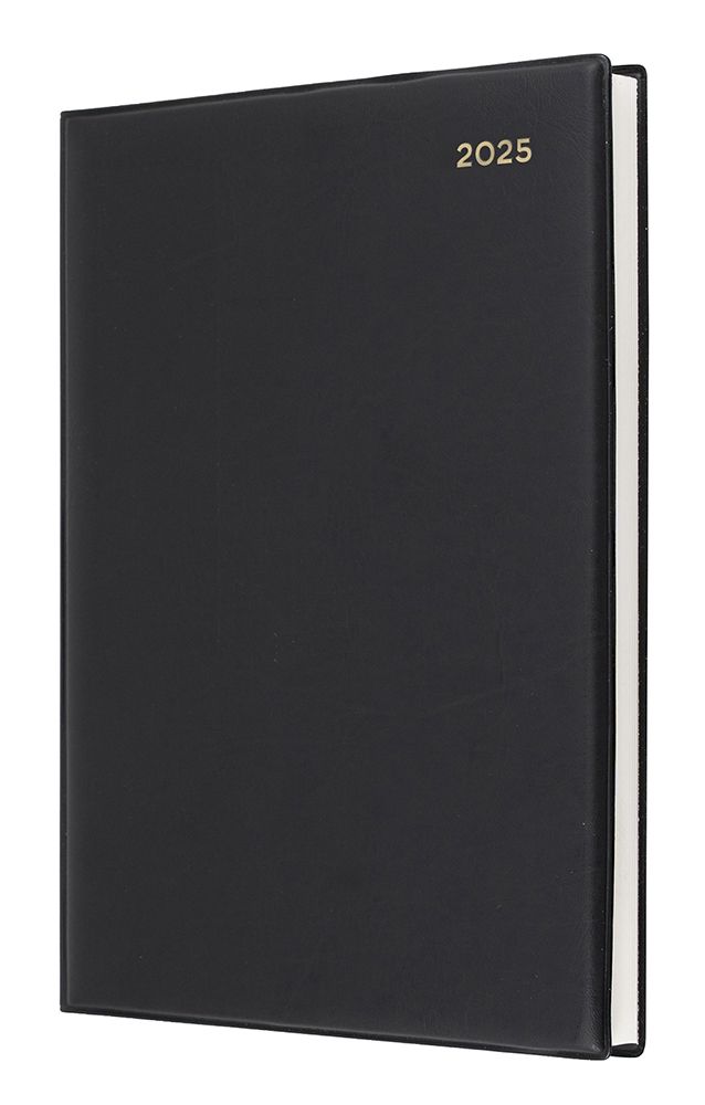 DIARY 2025 COLLINS BELMONT 190X260MM QBA47.V99 PVC MANAGER WTV BLACK