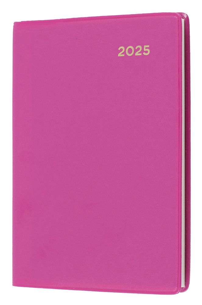 DIARY 2025 COLLINS BELMONT A7 105X74MM 337.V50 PVC POCKET WTV PINK