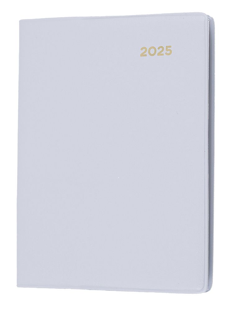 DIARY 2025 COLLINS BELMONT A7 105X74MM 337P.V98 PVC PKT W PENCIL WTV GREY