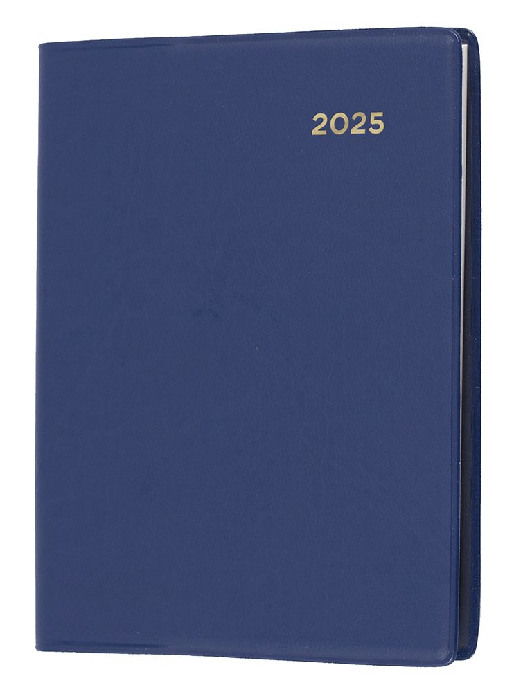 DIARY 2025 COLLINS BELMONT A7 105X74MM 337P.V59 PVC PKT W PENCIL WTV NAVY