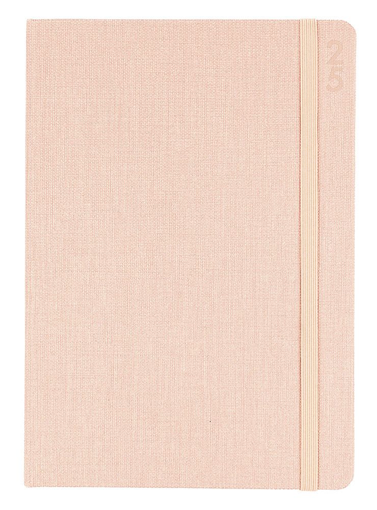 DIARY 2025 DEBDEN DESIGNER A5 D18.P51-25 1DTP PEACH