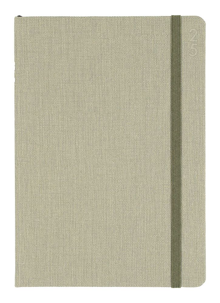 DIARY 2025 DEBDEN DESIGNER A5 D38.P52-25 WTV GREEN