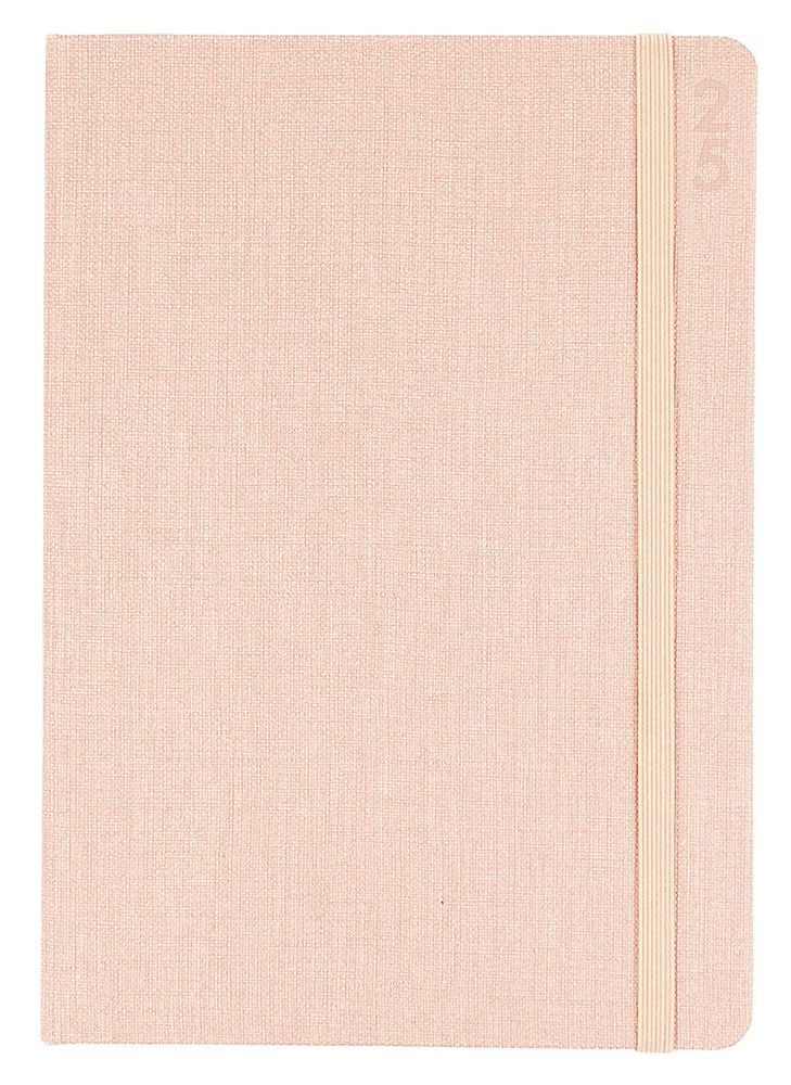DIARY 2025 DEBDEN DESIGNER A5 D38.P51-25 WTV PEACH