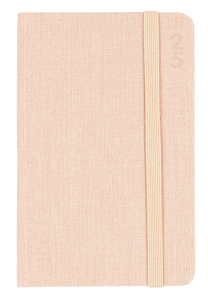 DIARY 2025 DEBDEN DESIGNER 85X132MM  D36.P51-25 WTV PEACH