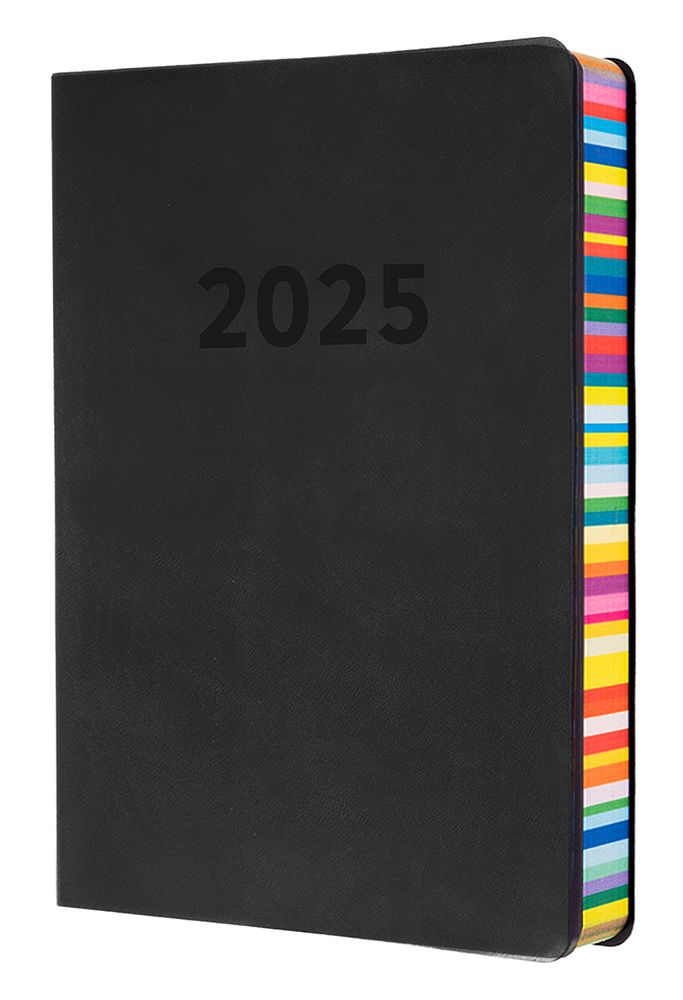 DIARY 2025 COLLINS EDGE RAINBOW A5 ED151.U96-25 1DTP CHARCOAL