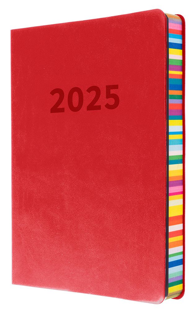 DIARY 2025 COLLINS EDGE RAINBOW A5 ED151.U15-25 1DTP RED