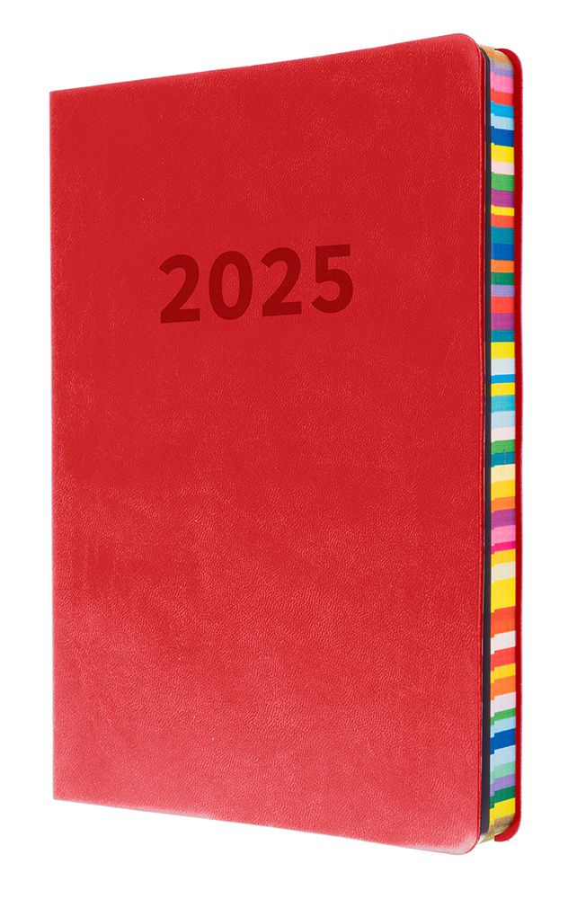 DIARY 2025 COLLINS EDGE RAINBOW A5 ED153.U15-25 WTV RED