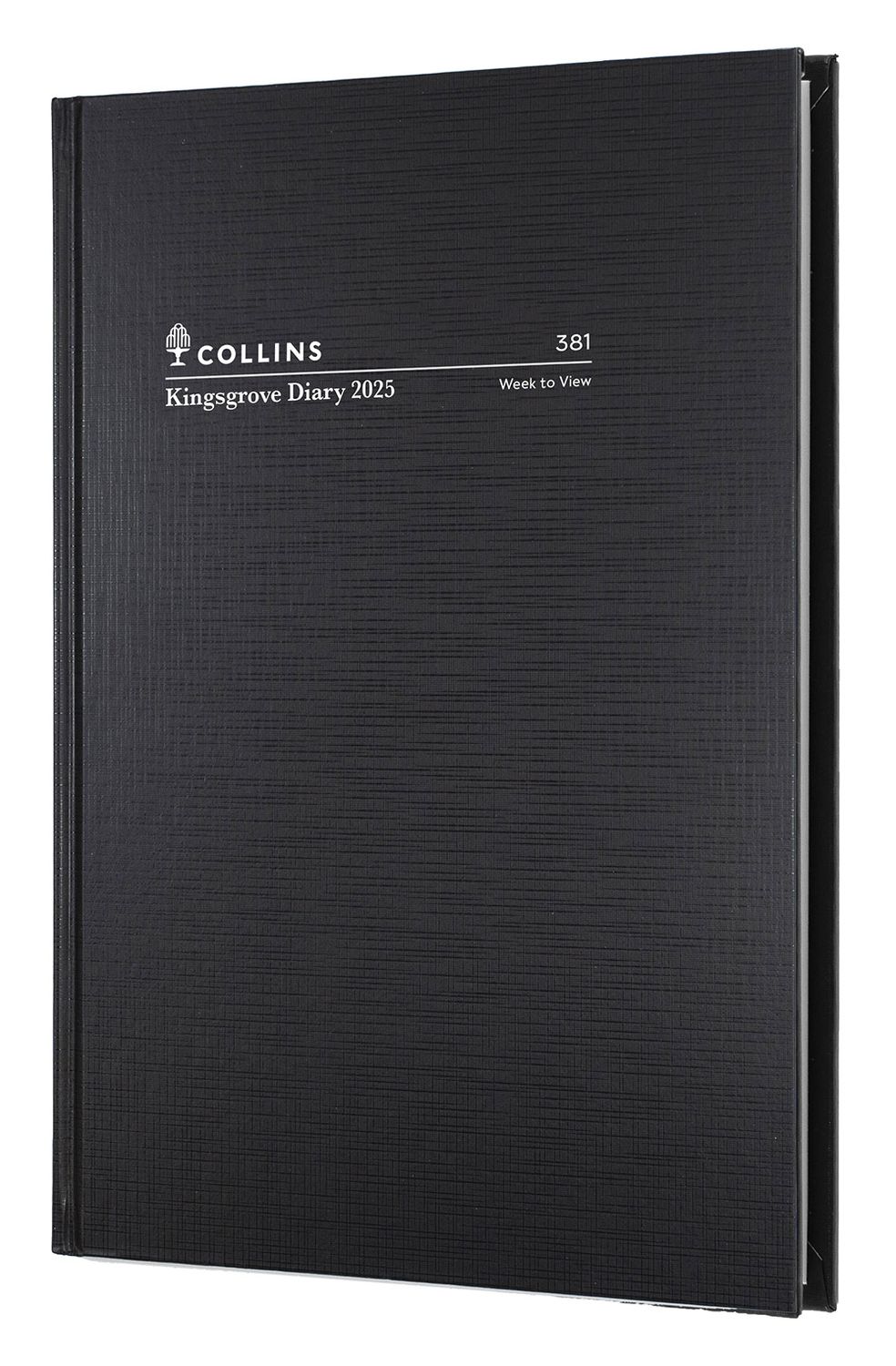 DIARY 2025 COLLINS KINGSGROVE A5 381.P99 WTV BLACK