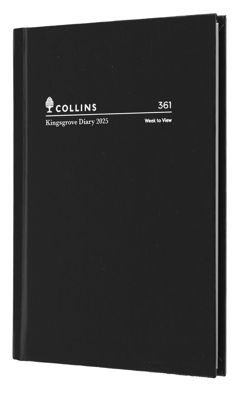 DIARY 2025 COLLINS KINGSGROVE A6 105X148MM 361.P99 WTV BLACK