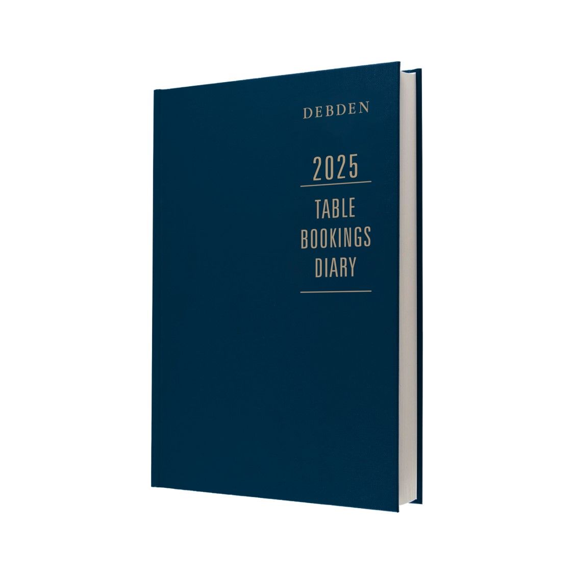 DIARY 2025 DEBDEN A4 TBD.P59-25 TABLE BOOKING 2PTD BLUE