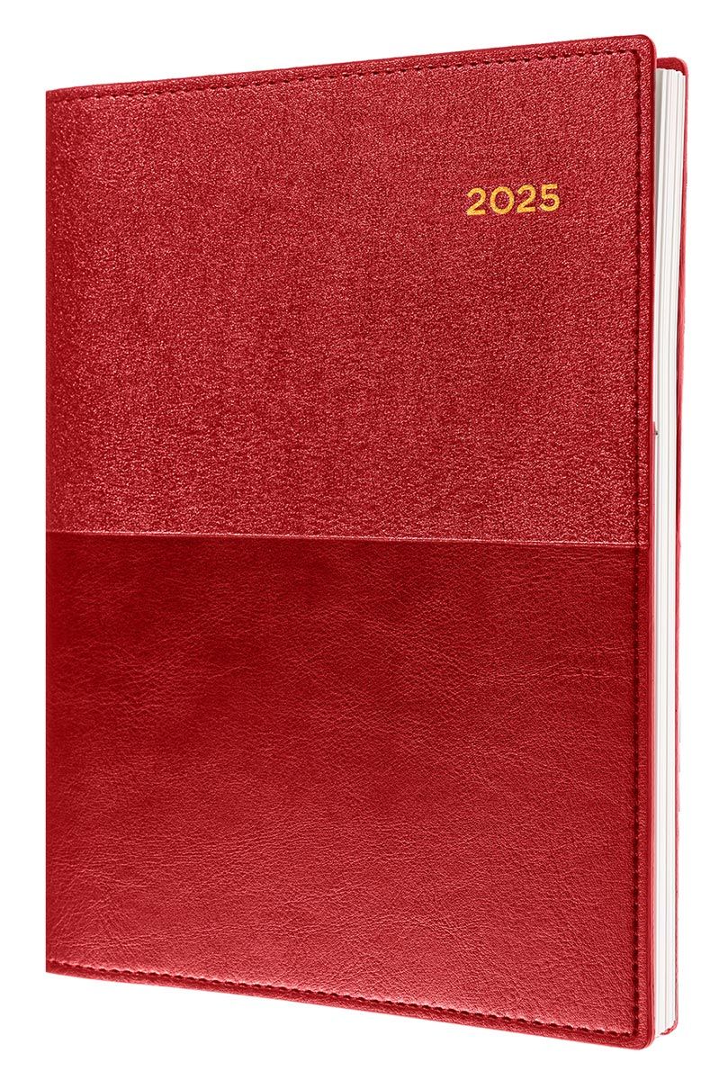 DIARY 2025 COLLINS VANESSA A4 145.V15 1DTP RED