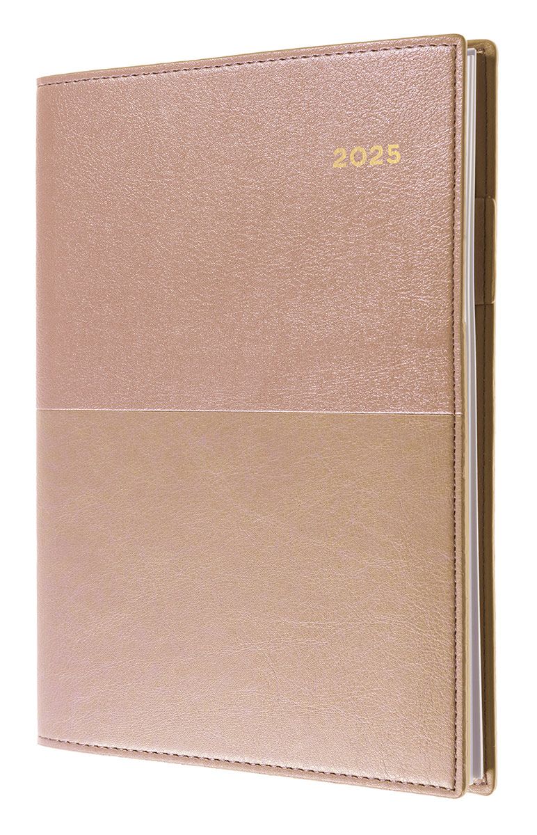 DIARY 2025 COLLINS VANESSA A4 345.V49 WTV ROSE GOLD