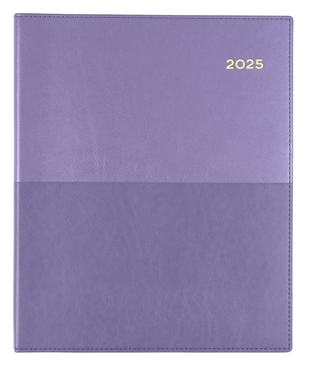 DIARY 2025 COLLINS VANESSA QUARTO 260X210MM 325.V55 VERTICAL WTV LILAC