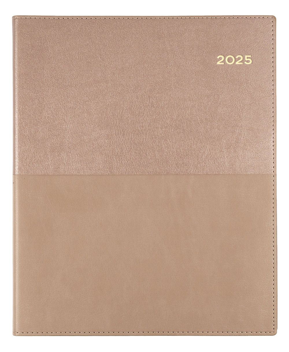 DIARY 2025 COLLINS VANESSA QUARTO 260X210MM 325.V49 VERTICAL WTV ROSE GOLD
