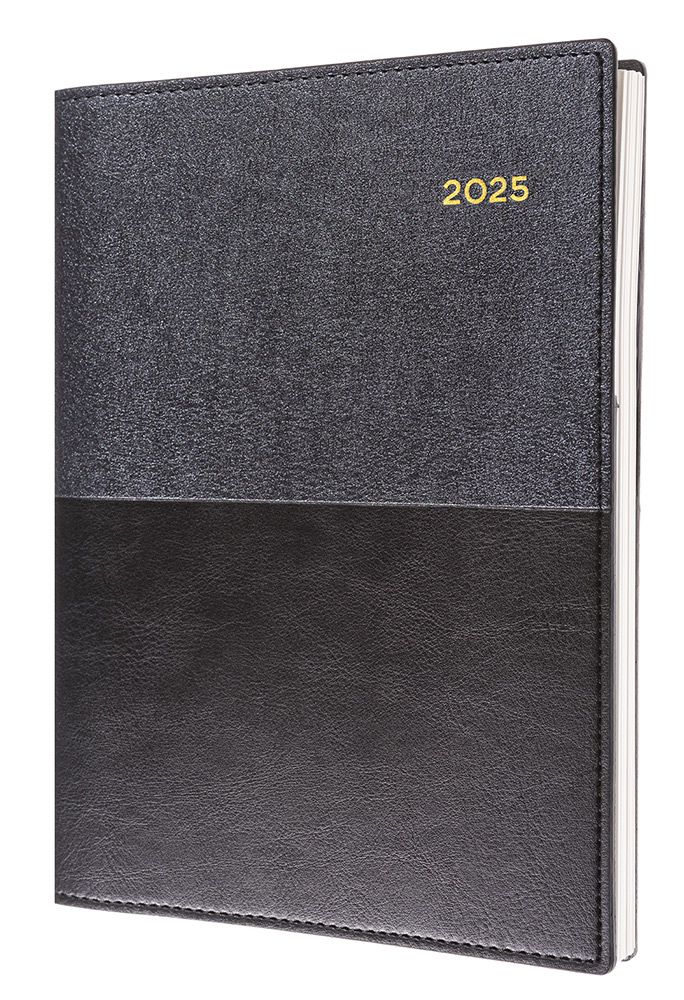 DIARY 2025 COLLINS VANESSA A5 185.V99 1DTP BLACK