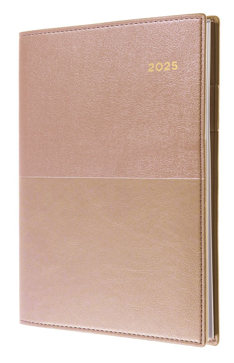 DIARY 2025 COLLINS VANESSA A5 185.V49 1DTP ROSE GOLD
