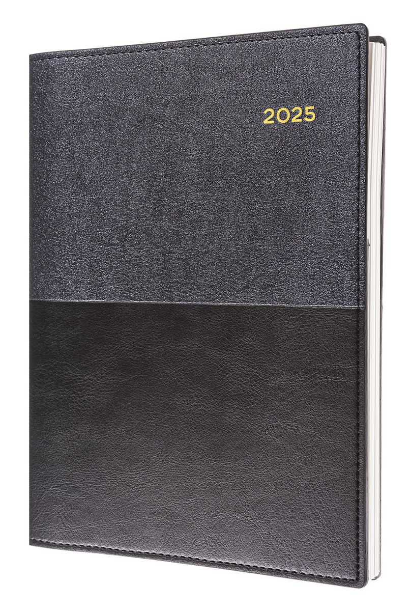 DIARY 2025 COLLINS VANESSA A5 385.V99 WTV BLACK