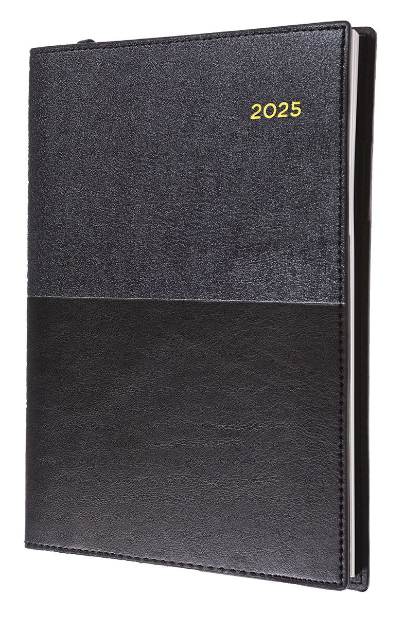 DIARY 2025 COLLINS VANESSA A6 105X148MM 165.V99 1DTP BLACK
