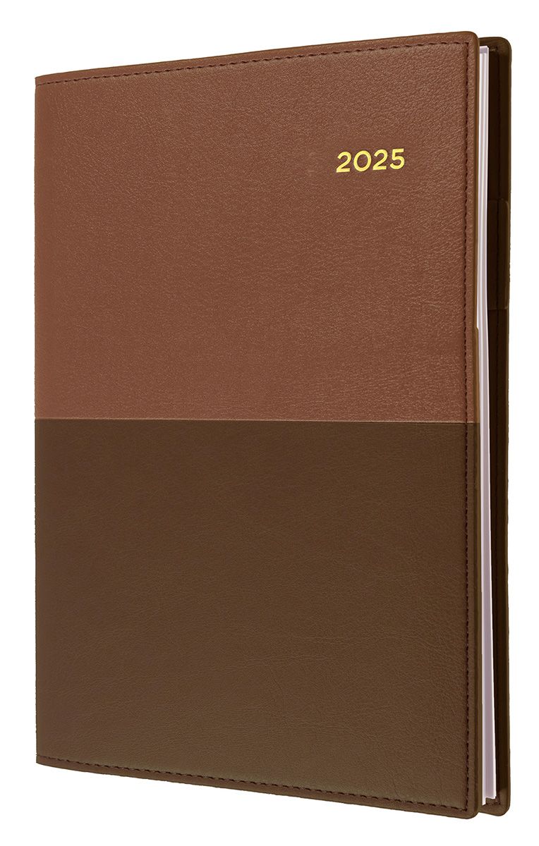DIARY 2025 COLLINS VANESSA A6 105X148MM 165.V90 1DTP TAN