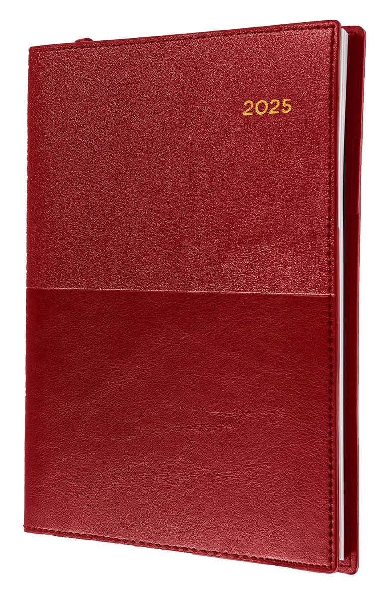 DIARY 2025 COLLINS VANESSA A6 105X148MM 365.V15 WTV RED