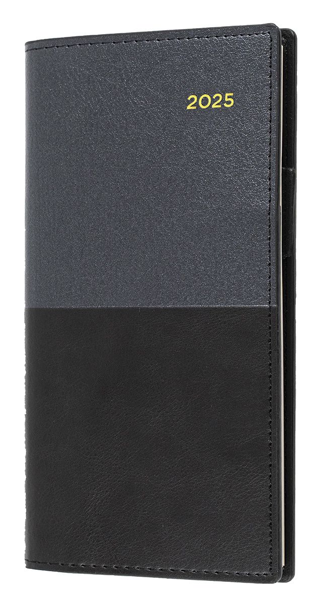 DIARY 2025 COLLINS VANESSA B6/7 176X88MM 375.V99 WTV LSCAPE BLACK