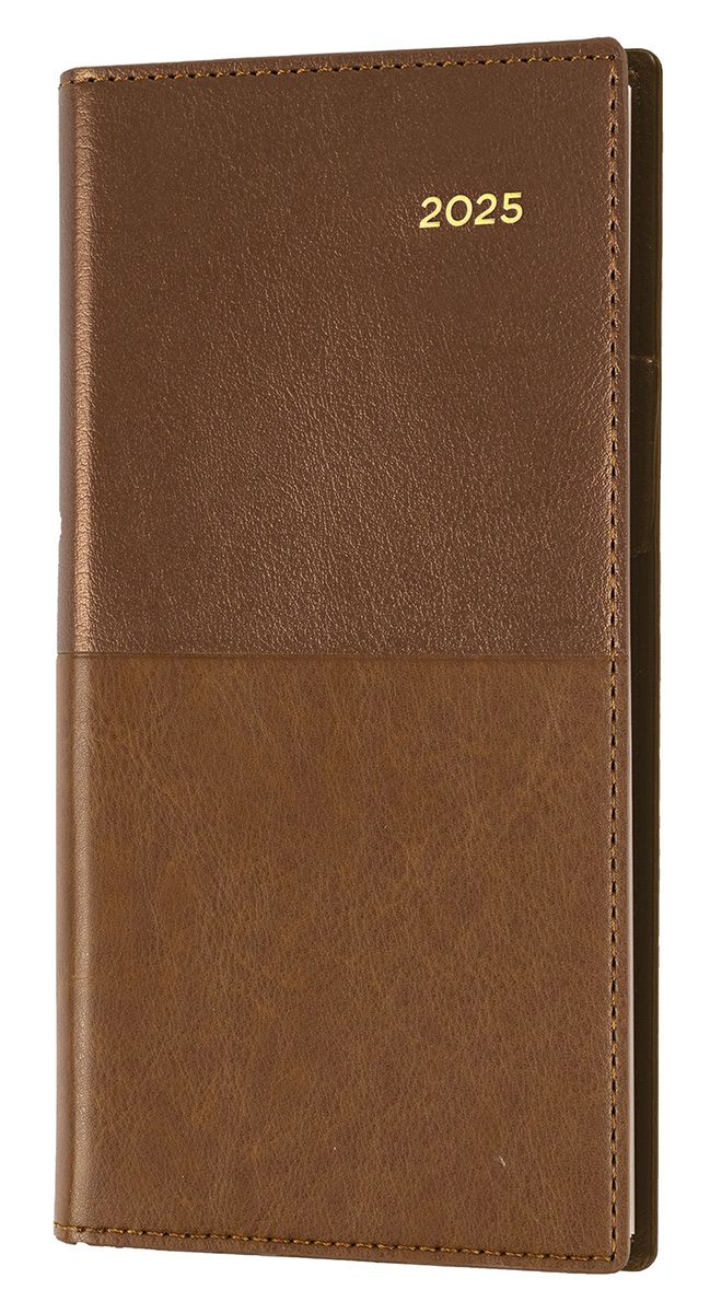 DIARY 2025 COLLINS VANESSA B6/7 176X88MM 375.V90 WTV LSCAPE TAN