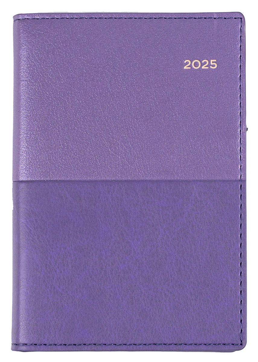 DIARY 2025 COLLINS VANESSA B7R 125X80MM 355.V55 POCKET WTV LILAC