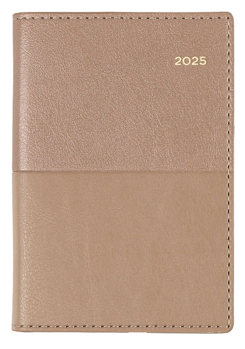 DIARY 2025 COLLINS VANESSA B7R 125X80MM 355.V49 POCKET WTV ROSE GOLD