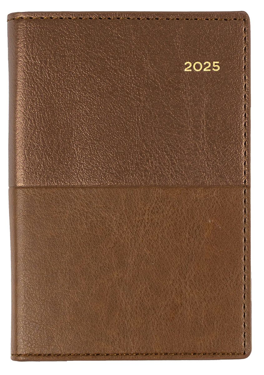 DIARY 2025 COLLINS VANESSA B7R 125X80MM 355.V90 POCKET WTV TAN