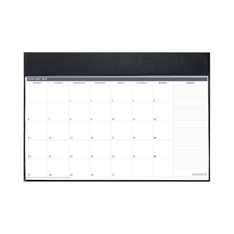 PLANNER 2025 DEBDEN 420X594MM 3902.V99 DESK TOP MTV BLACK