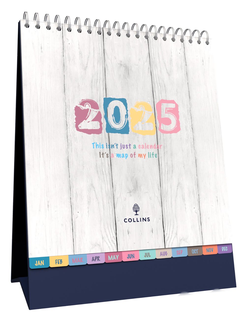 CALENDAR 2025 COLLINS 195X175MM BTDC BRIGHTON DESK MTV
