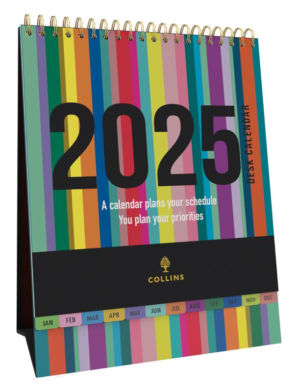 CALENDAR 2025 COLLINS 195X175MM EDGE DESK MTV