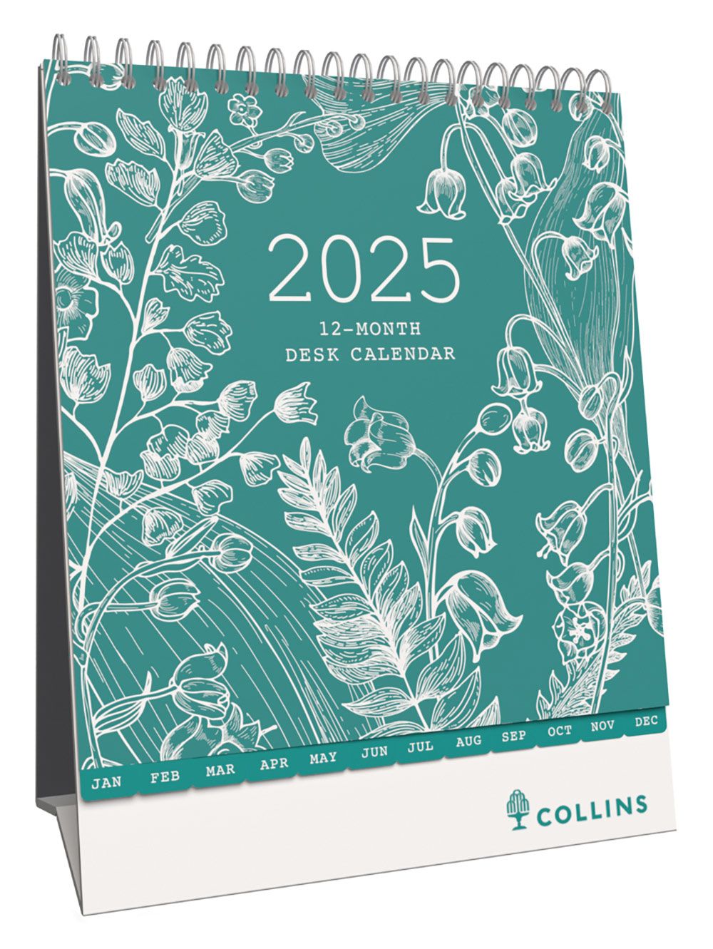 CALENDAR 2025 COLLINS 220X175MM TADC DESK MTV
