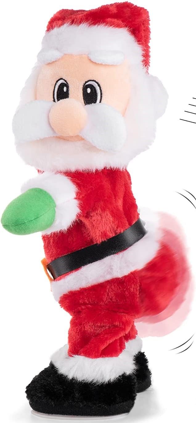 MUSICAL XMAS 35CM SANTA BOOTY SHAKIN TWERKER